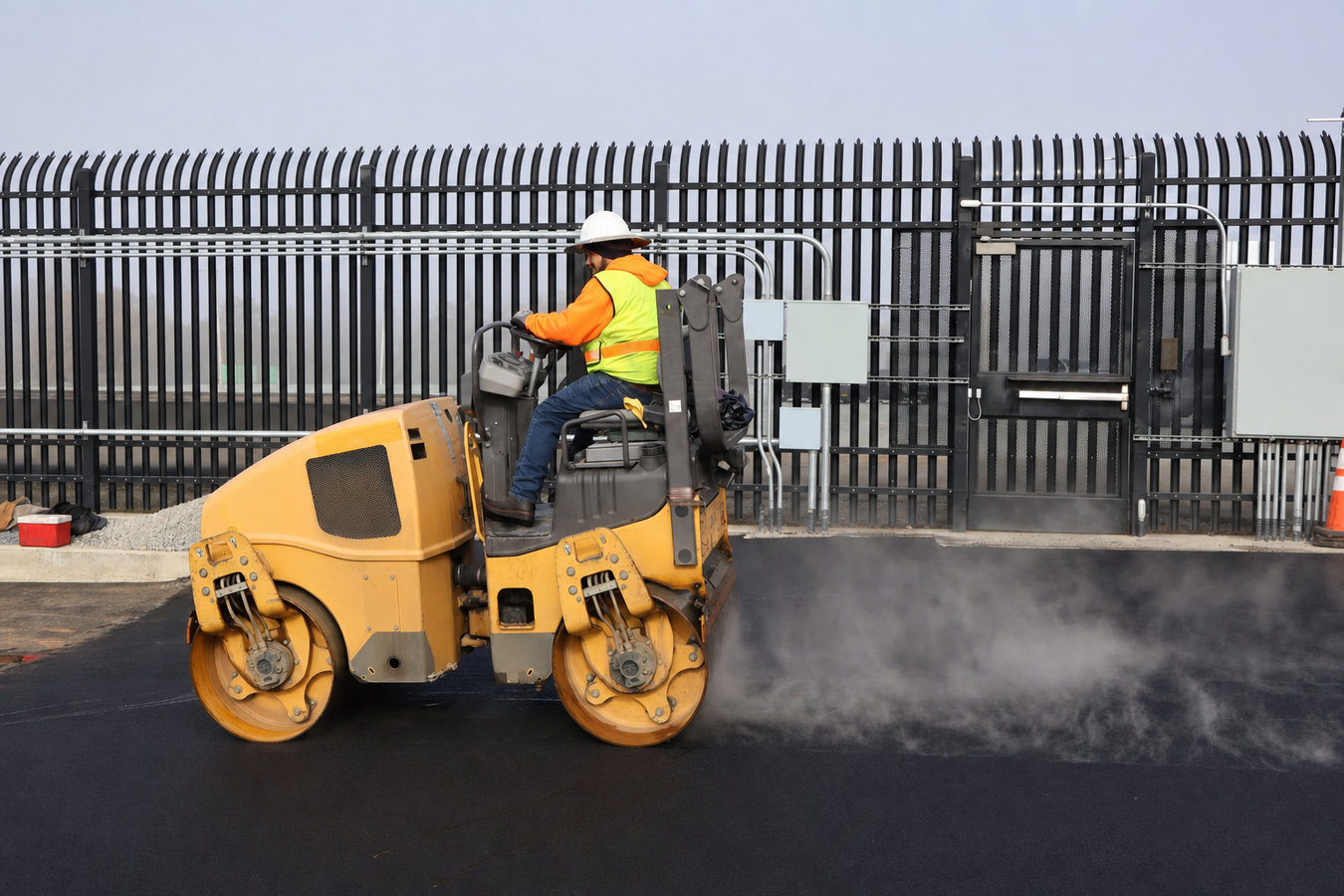 Mission Bend Asphalt Paving - asphalt paving crew at work in Mission Bend, TX